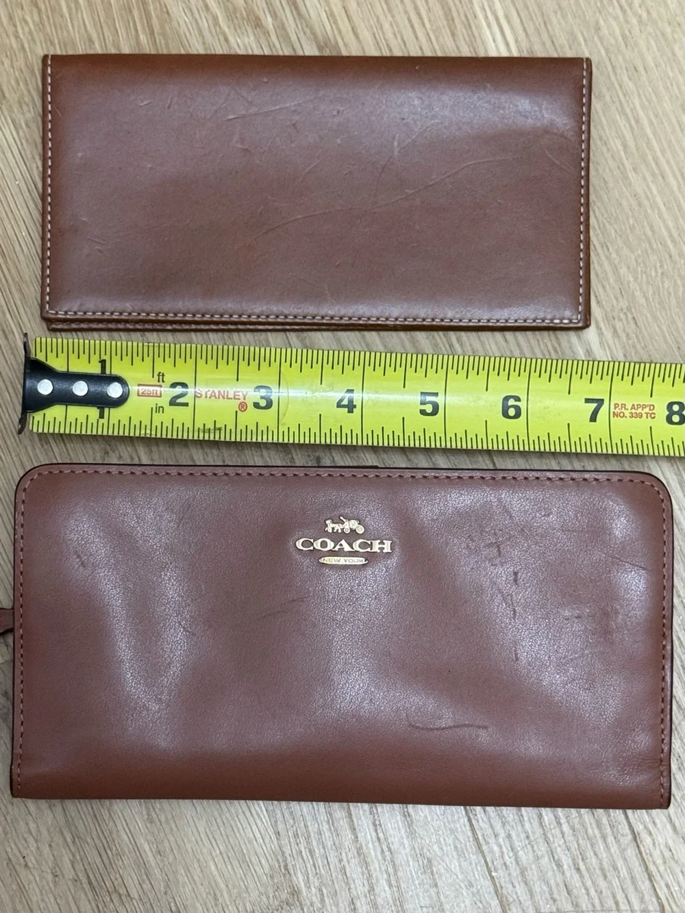Coach Continental Zip-Around Wallet w/Checkbook Cover